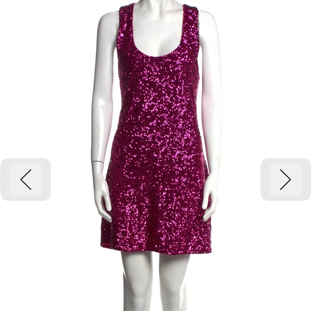 ALICE AND OLIVIA Sequin  Mini Dress